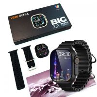 V200 NEW FASHION ULTRA 2.2 LARGE SCREEN IP68 WATERPROOF SPORT SMART WATCH WITH WearFit pro APP BLACK