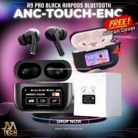 A9 Pro Airpods BLACK Bluetooth 5.3V Touch ANC-ENC