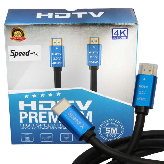 Speed-X 2.0 V HDMI Premium Cable Ultra HD 4k 5m